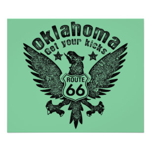 Oklahoma Get Your Kicks Photo Print