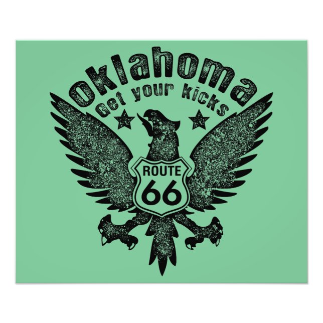 Oklahoma Get Your Kicks Photo Print (Front)