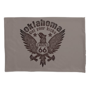Oklahoma Get Your Kicks Pillowcase
