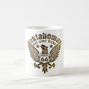 Oklahoma Get Your Kicks Route 66 Vendredi Filtered Coffee Mug