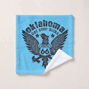 Oklahoma Get Your Kicks Wash Cloth