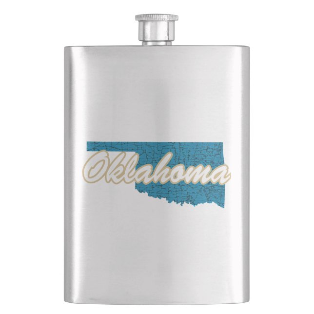 Oklahoma Hip Flask (Front)