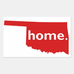 Oklahoma Home Rectangular Sticker