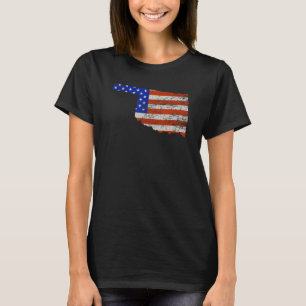 Oklahoma Home Usa Flag T-Shirt