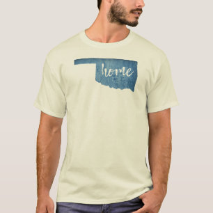 Oklahoma Home Wood Grain T-Shirt