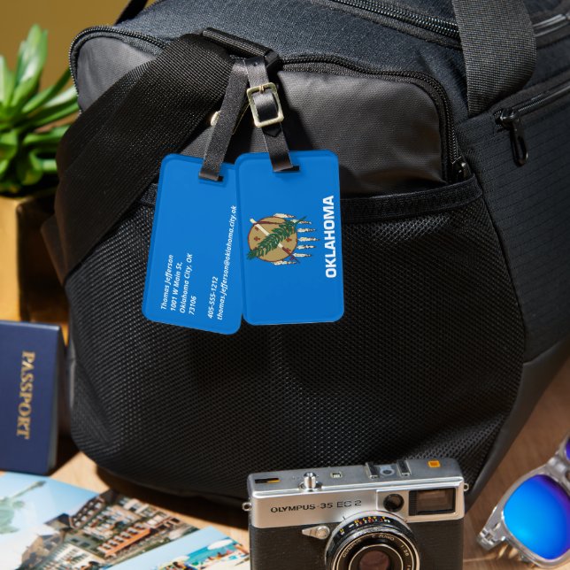 Oklahoma Luggage Tag (Front & Back)