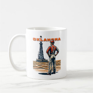 Oklahoma oil fields coffee mug