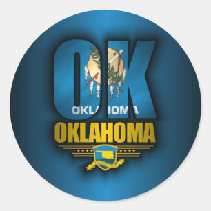 Oklahoma (OK) Classic Round Sticker