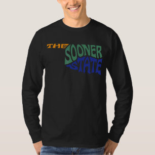 Oklahoma Ok Us State Shape Motto T-Shirt