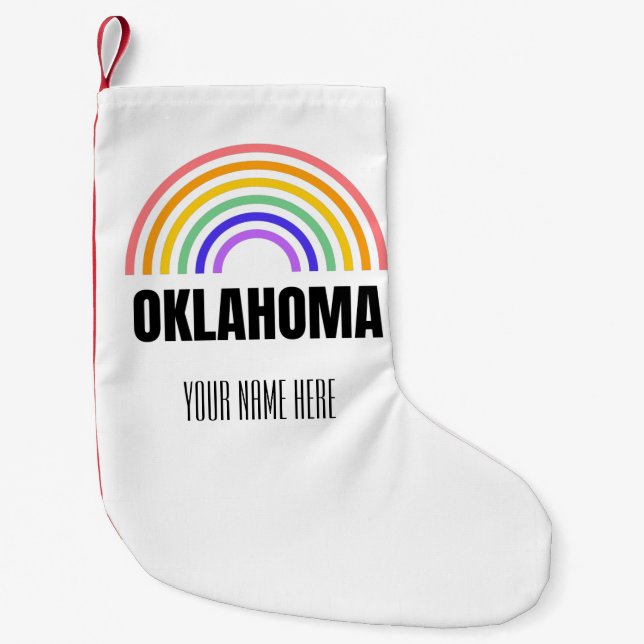 Oklahoma - Osu Cow boys - Pistol Pete Small Christmas Stocking (Front)