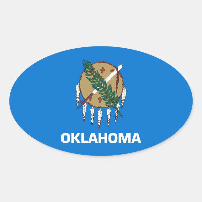 Oklahoma Oval Sticker (Front)