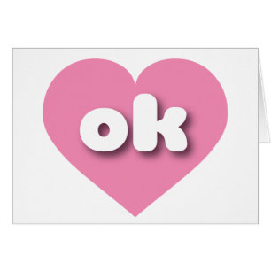 Oklahoma pink heart - mini love