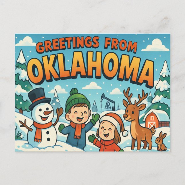 OKLAHOMA Postcard (Front)