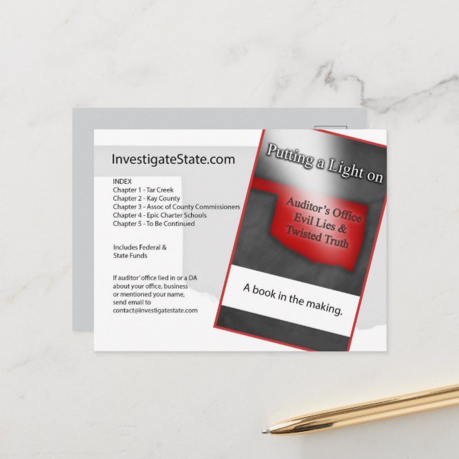 Oklahoma postcard political (Front/Back In Situ)