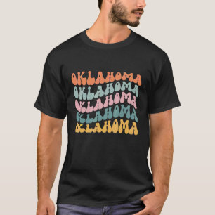 Oklahoma Retro Groovy America US State Vintage 70s T-Shirt