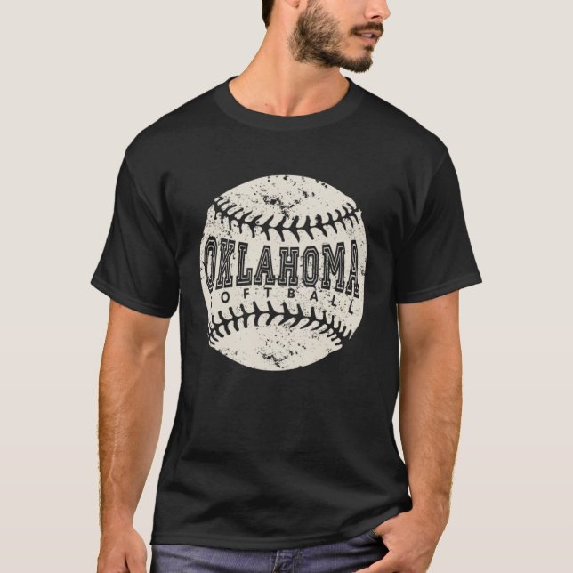 Oklahoma Softball Ball T-Shirt (Front)