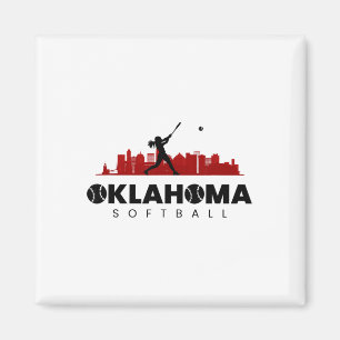 Oklahoma Softll Vintage Minimalist City Softll Lov Magnet
