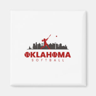 Oklahoma Softll Vintage Minimalist Retro Softll Lo Magnet