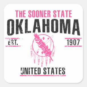 Oklahoma Square Sticker