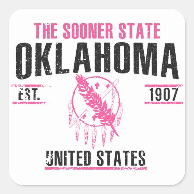 Oklahoma Square Sticker (Front)