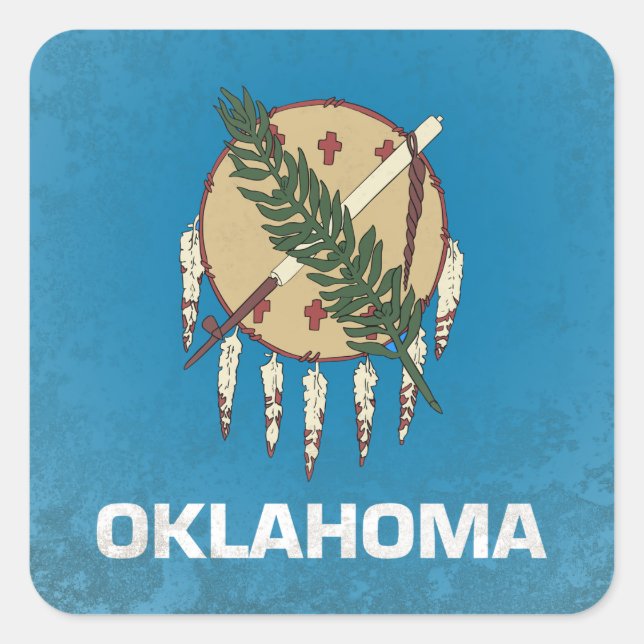 Oklahoma Square Sticker (Front)
