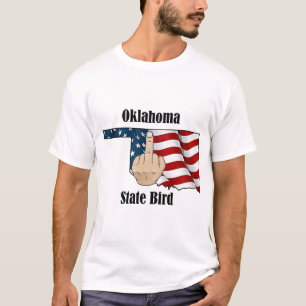 Oklahoma state bird t-shirt middle finger