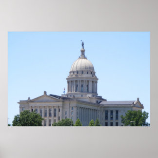 Oklahoma State Capital Poster