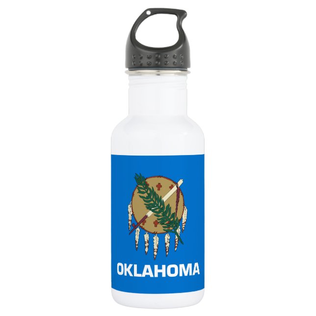 Oklahoma State Flag 532 Ml Water Bottle (Front)
