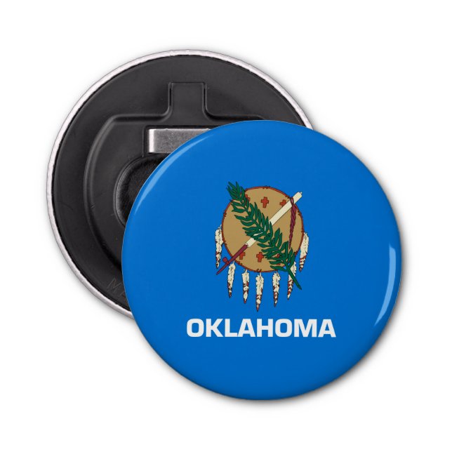 Oklahoma State Flag Design Bottle Opener (Front)