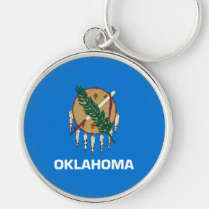 Oklahoma State Flag Design Key Ring