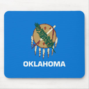 Oklahoma State Flag Design Mouse Pad