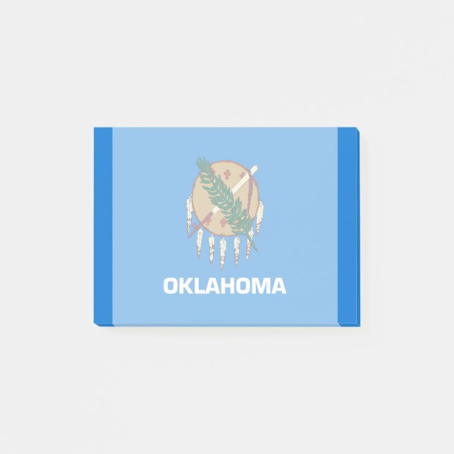 Oklahoma State Flag Design Post-it Notes (Front)