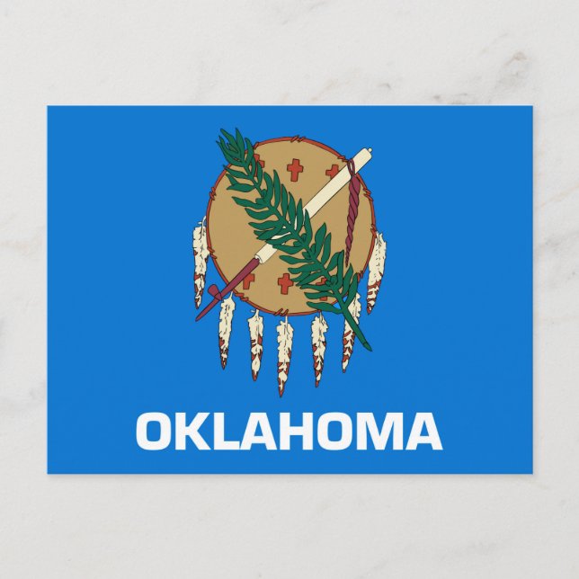 Oklahoma State Flag Design Postcard (Front)