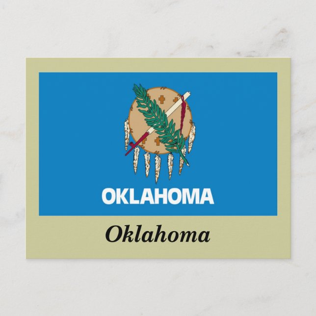 Oklahoma State Flag Postcard (Front)