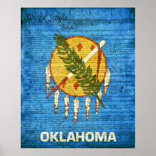 Oklahoma State Flag Poster