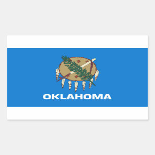 Oklahoma State flag Rectangular Sticker