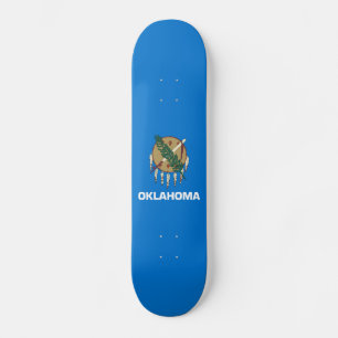 Oklahoma State Flag Skateboard