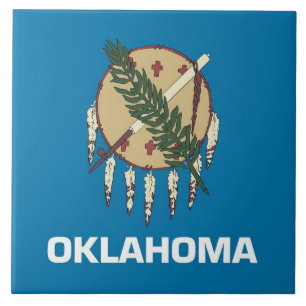 Oklahoma State Flag Tile