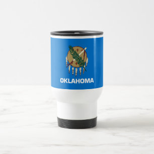 Oklahoma State Flag Travel Mug