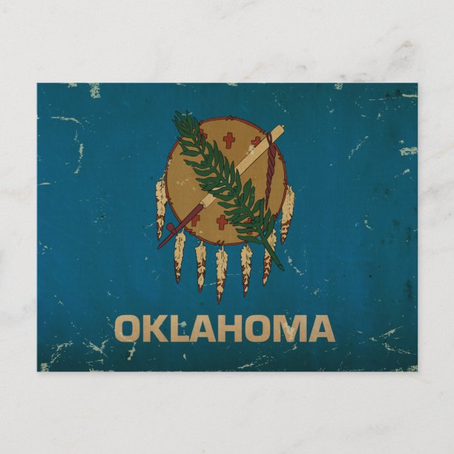 Oklahoma State Flag VINTAGE.png Postcard (Front)