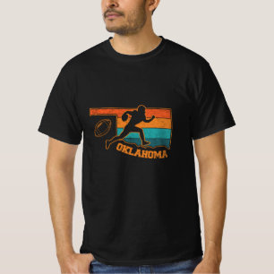 Oklahoma State Footbal Colourful Map T-Shirt