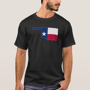 OKLAHOMA STATE MAP TEXAS TX Flag Roots Men Women G T-Shirt