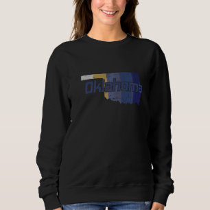 Oklahoma State Outline Map Usa Sweatshirt