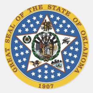 Oklahoma state seal america republic symbol flag