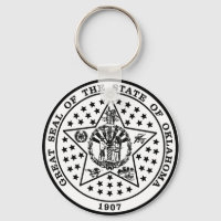 Oklahoma State Seal (black and white)