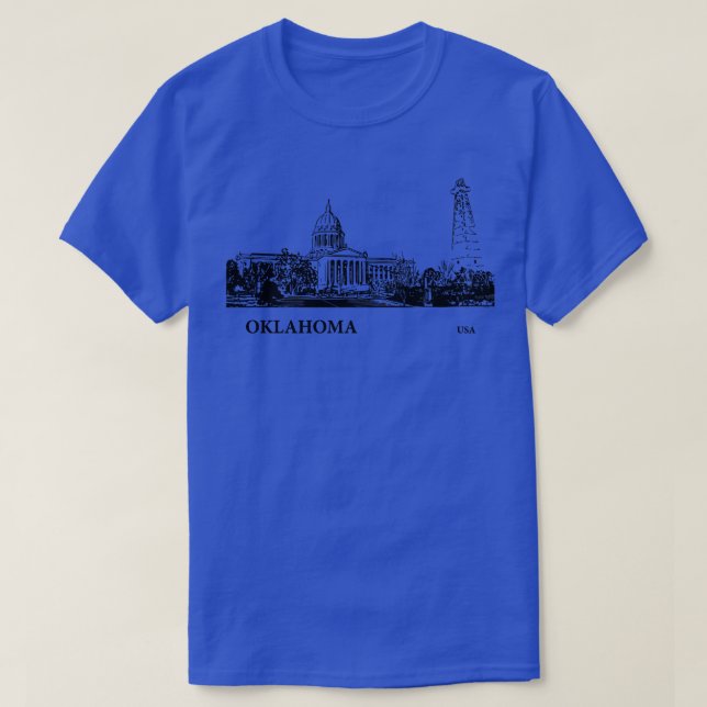 Oklahoma State USA  3 T-Shirt (Design Front)