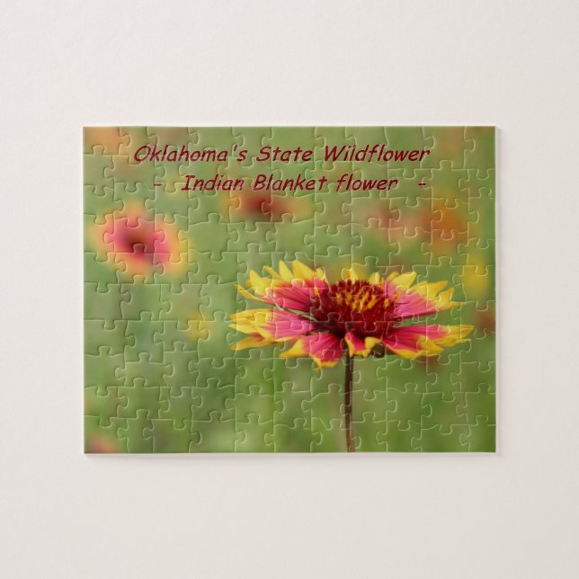 Oklahoma State Wildflower Puzzle (Horizontal)