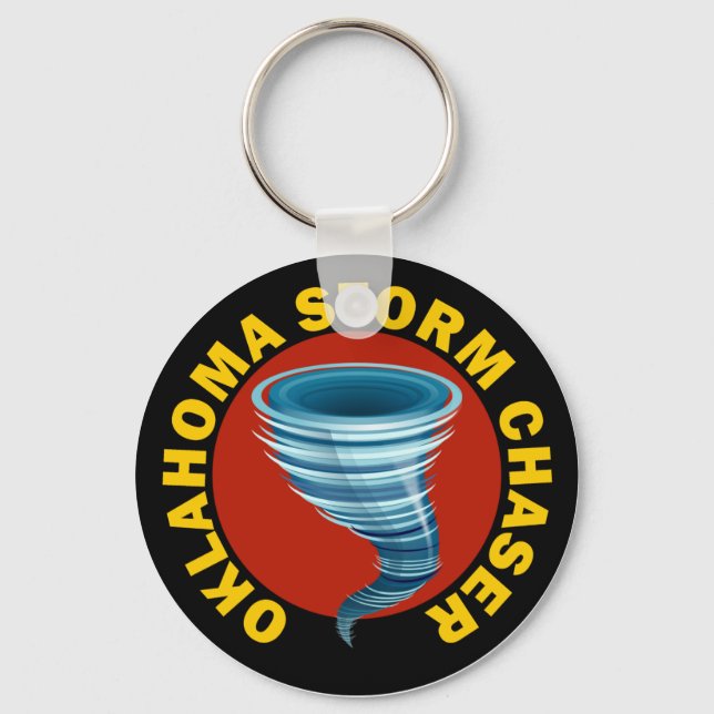 Oklahoma Storm Chaser Key Ring (Front)