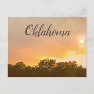 Oklahoma Sunset Postcard
