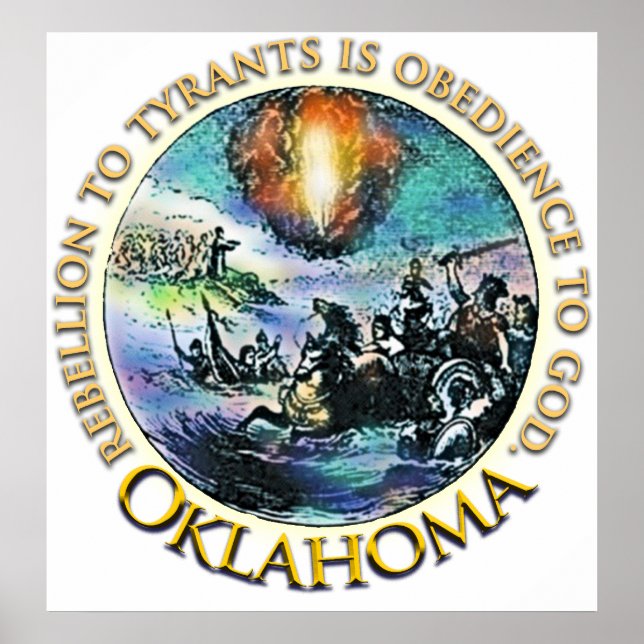 Oklahoma Tea Party Pooster Poster (Front)